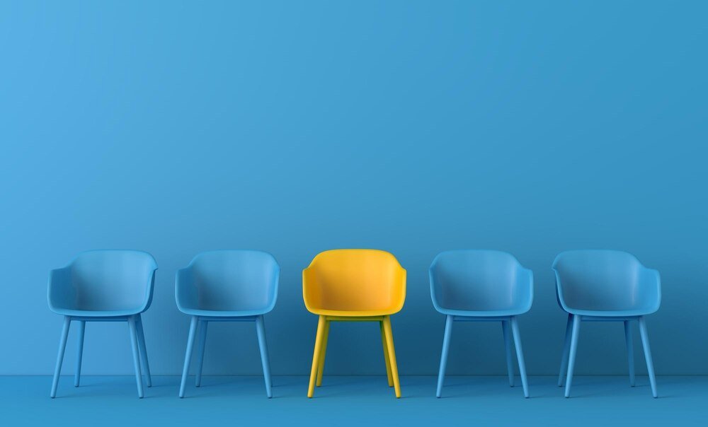 yellow chair blue chairs 864595 895